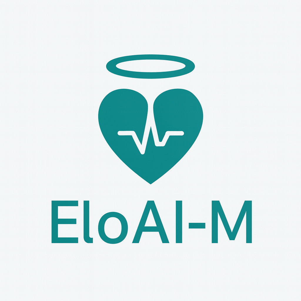 EloAI-M Logo - AI-Powered Portable Health Monitoring Device
